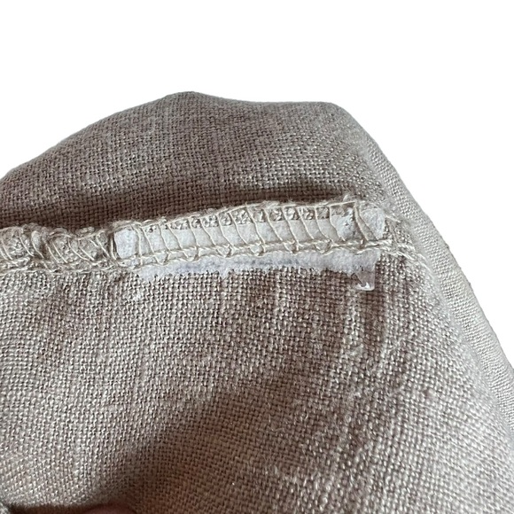 Lungo L'arno Italian Linen Sleeveless Shift Dress Quarter Zip, Small - Picture 7 of 7